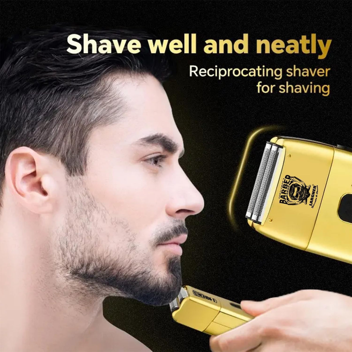Cordless Professional Hair Clippers & Trimmer Set for Men - Waterproof, Low Noise, Multiple Lengths