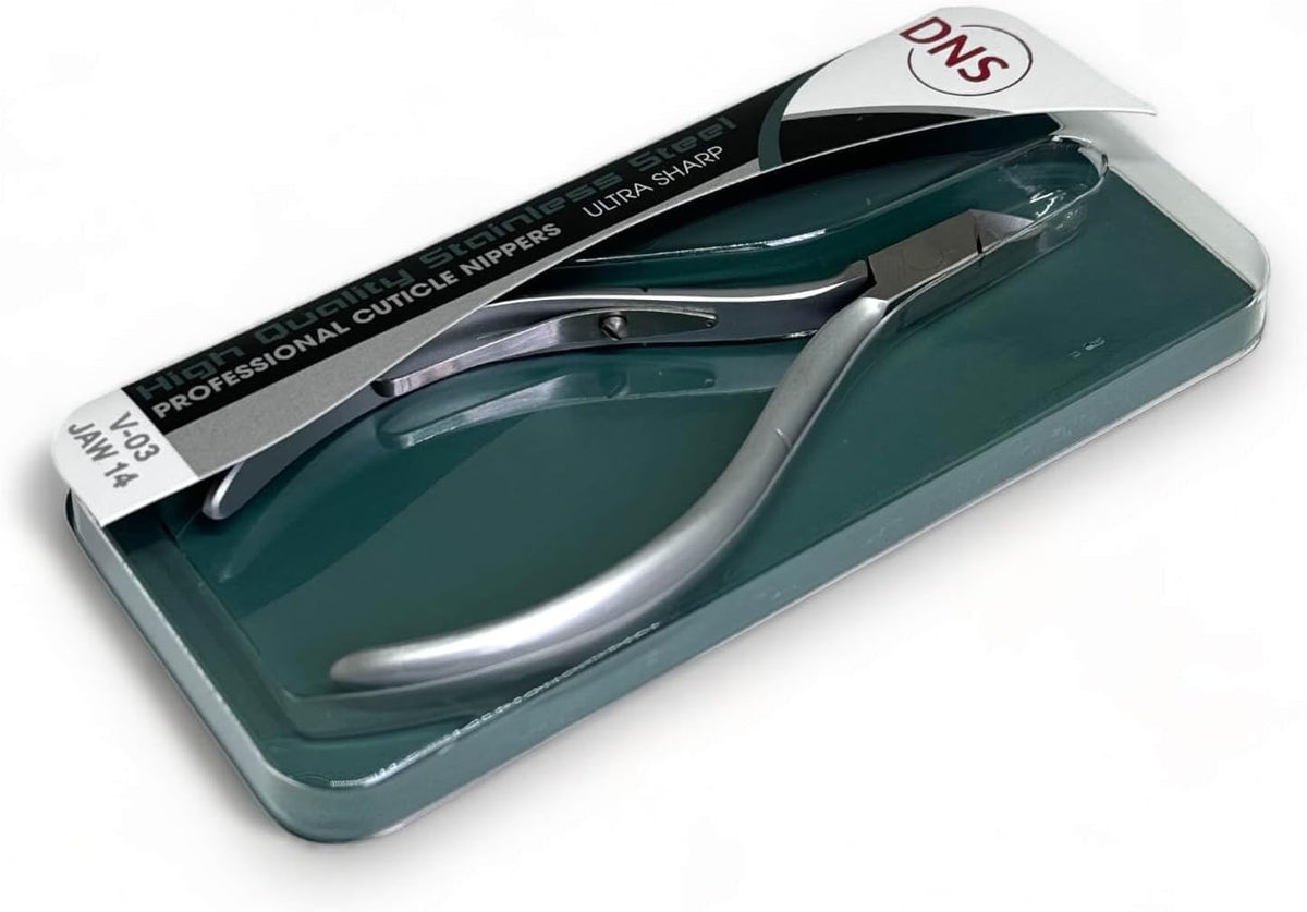 Cuticle Nipper Square Head V03 Jaw #14 - Pack of 5 Stainless Steel Nail Tools