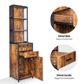 Salon Storage Station with 3 Tier Shelf and Tool Holders for Mobile Stylist