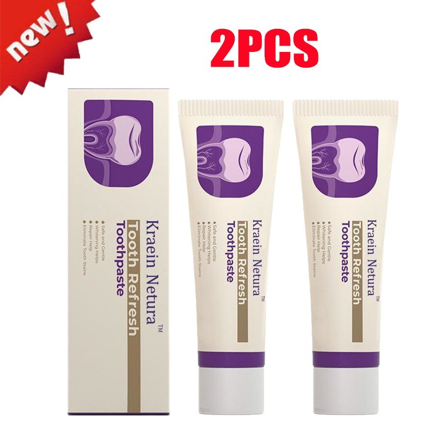 Natural Toothpaste for Tooth Decay Sensitivity & Whitening - 2 Pack