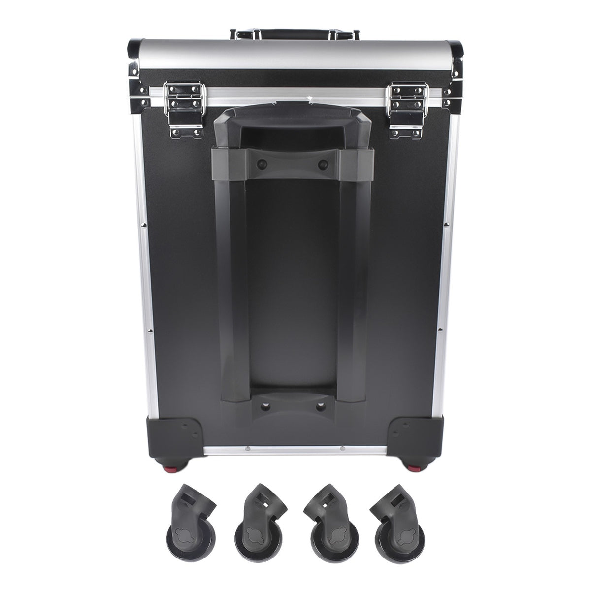 Large Rolling Makeup Train Case with Drawers and Wheels for Professionals