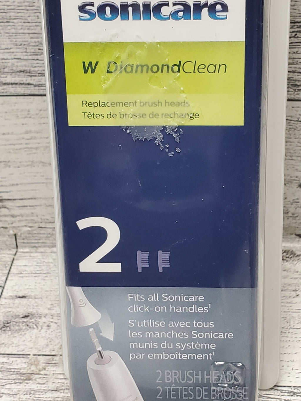 Philips Sonicare W Diamondclean Replacement Toothbrush Heads 2 Pack - White