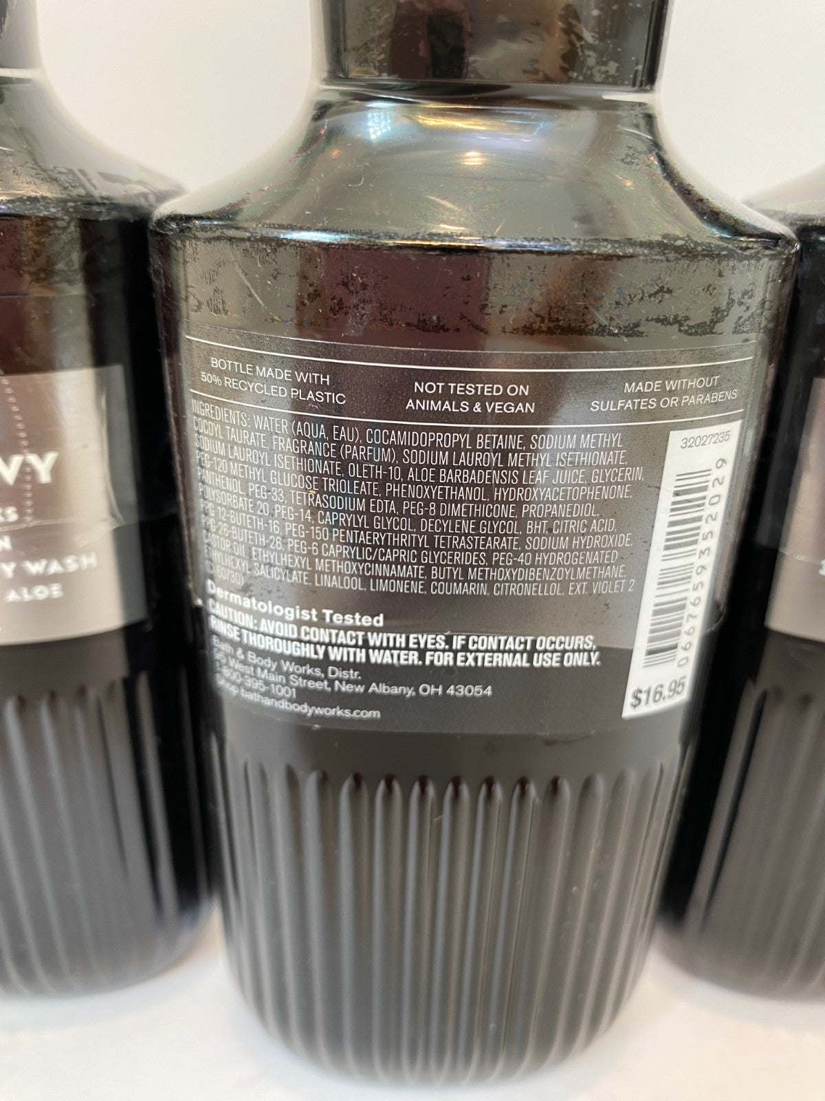 Men's 3-in-1 Hair Face Body Wash Lot of 5, 10 oz Each