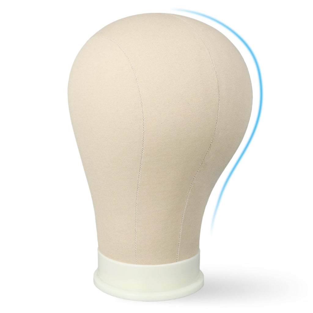 24 Inch Mannequin Head for Wigs Canvas Wig Head with Mount Hole