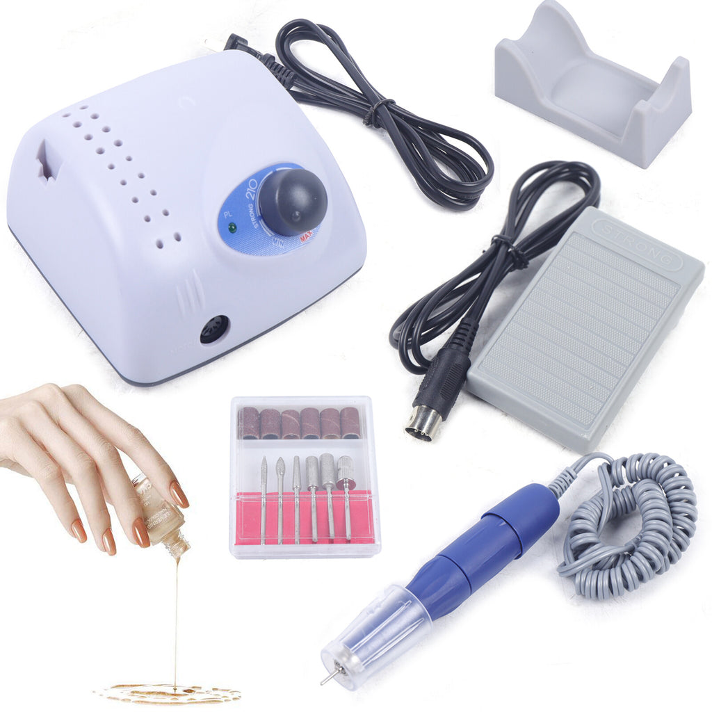 Electric Nail Drill Machine 35000RPM Handpiece Kit 65W for Nail Art & Manicure
