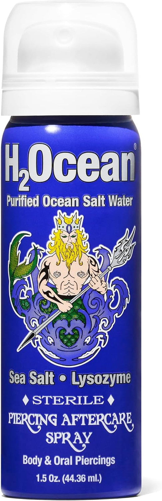 Piercing Aftercare Spray with Sea Salt – 1.5 fl oz for Body, Nipple, Ear & Cartilage