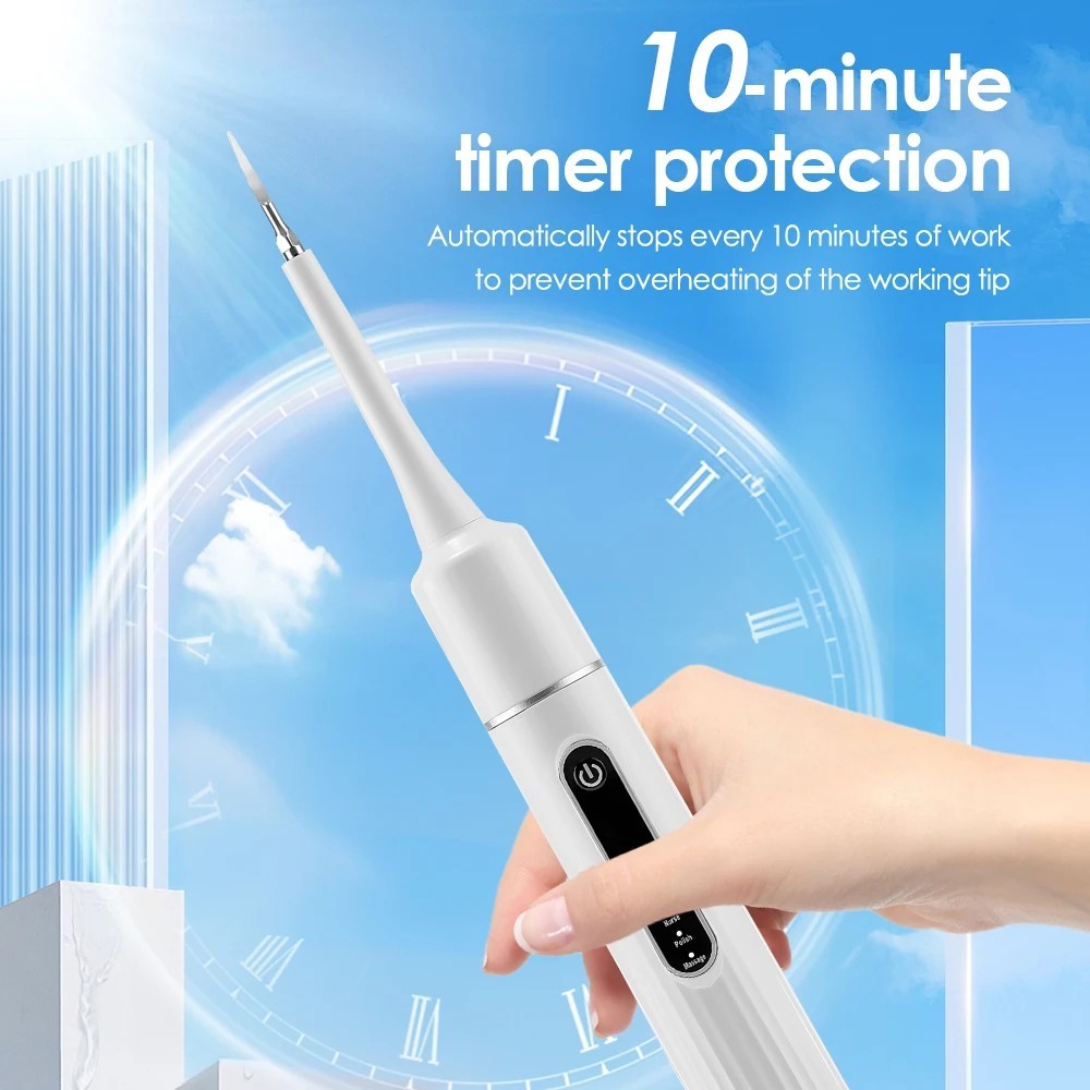 Rechargeable Electric Tooth Cleaner with 6 Modes, Tartar Remover, Waterproof