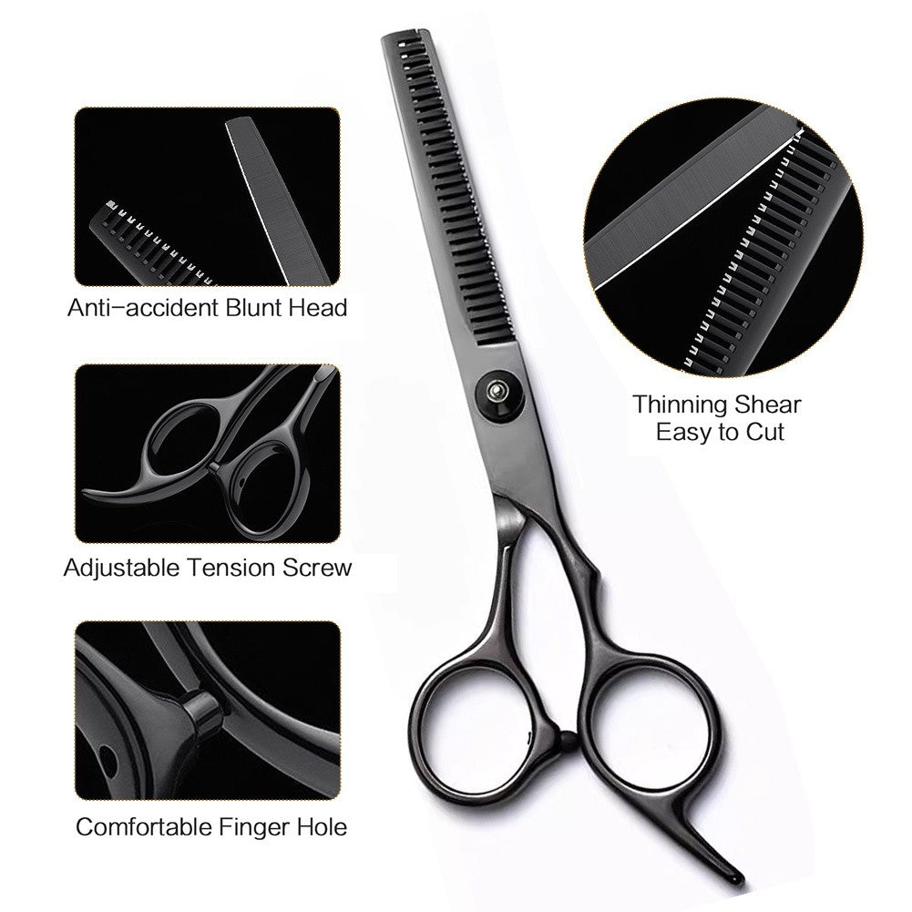 Professional Hair Cutting Scissors Set 19 Pieces for Salon & Home Use