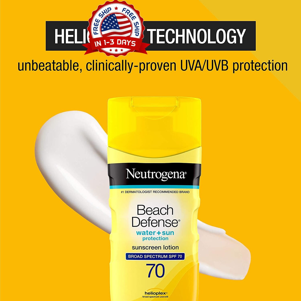 SPF 70 Water-Resistant Aerosol Sunscreen Lotion for Outdoor Protection