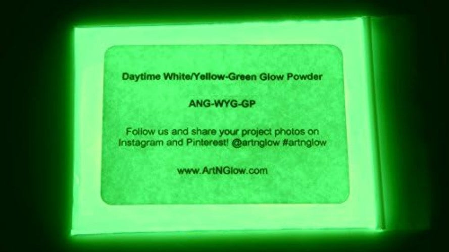 Glow in The Dark Pigment Powder - 30g Fluorescent & Neutral Colors for Art & Crafts