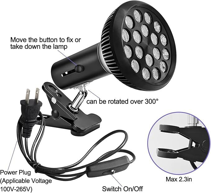 Facial Tanning Lamp Sunless Bronzer for Dark Fake Tan - Portable UV Face Tanner