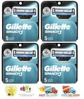 20 Gillette Mach 3 Razor Blade Refills Sealed Authentic Shaver Cartridges