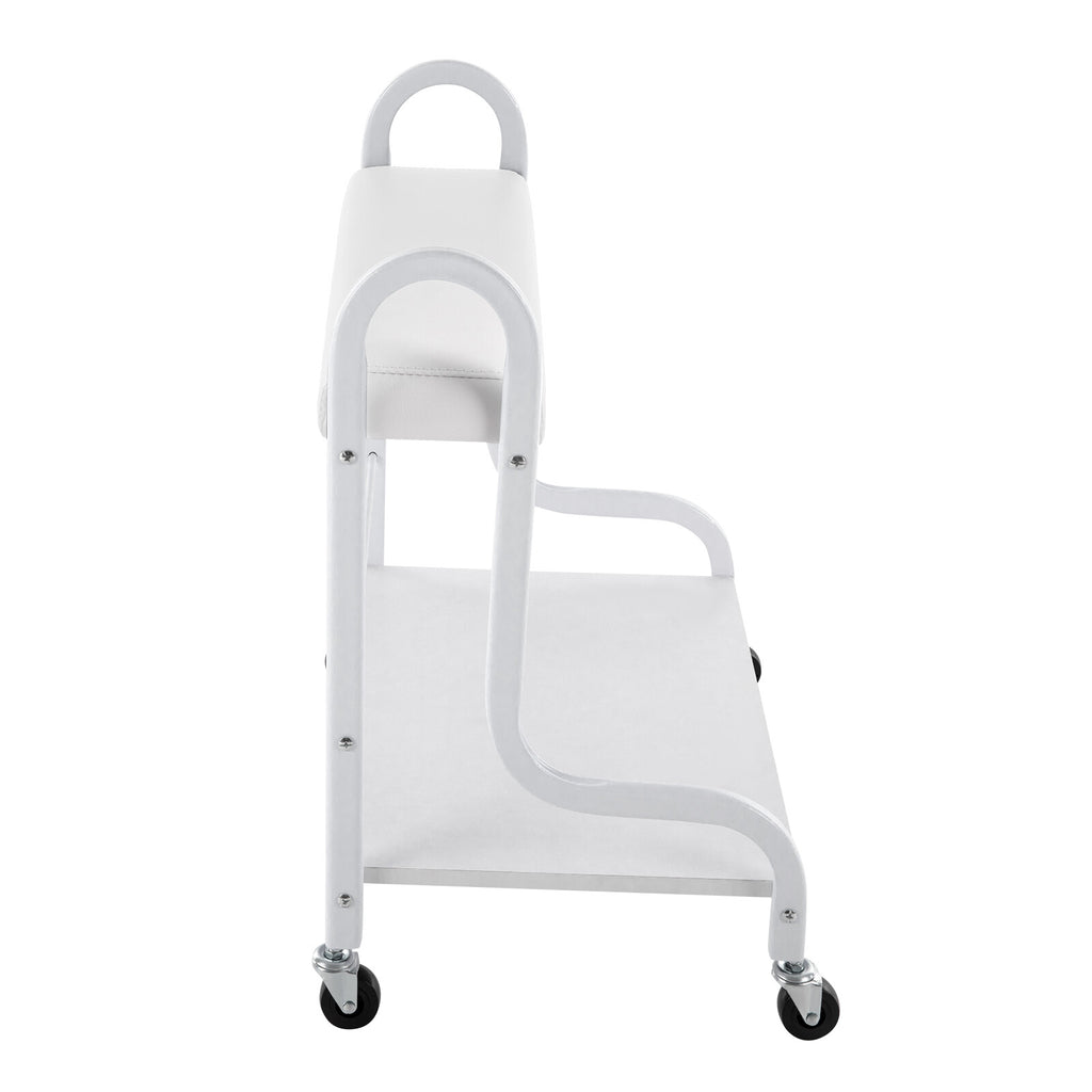 Portable Nail & Foot Spa Trolley Cart with Foot Rest for Salon and Home Use