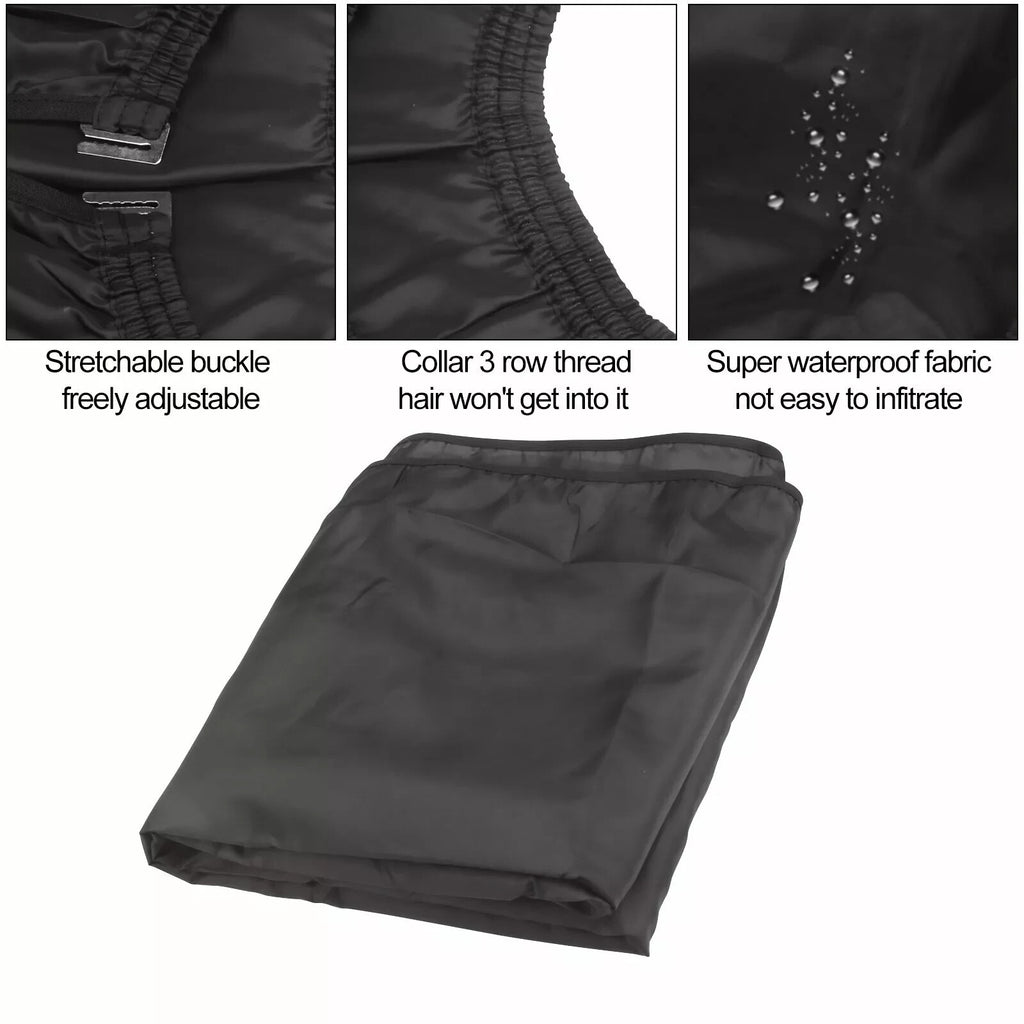 Hair Cutting Cape with Viewing Window and Adjustable Neck - Unisex Salon Apron
