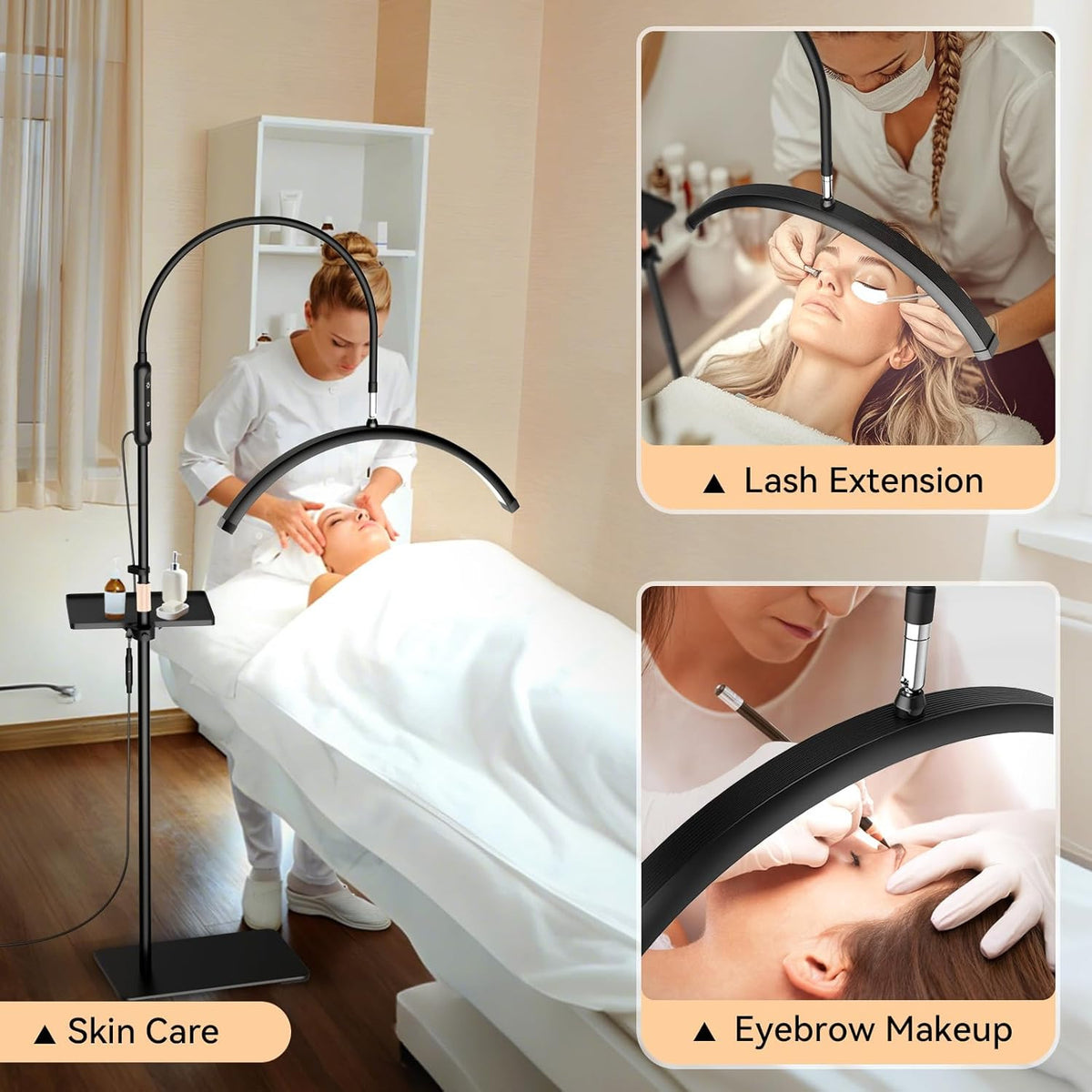 LED Half Moon Lash Light for Eyelash Extensions & Beauty Tattoo Studio