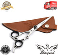 Professional Hairdressing Scissors 6.5 inch Japanese Steel Shears Gold Edition