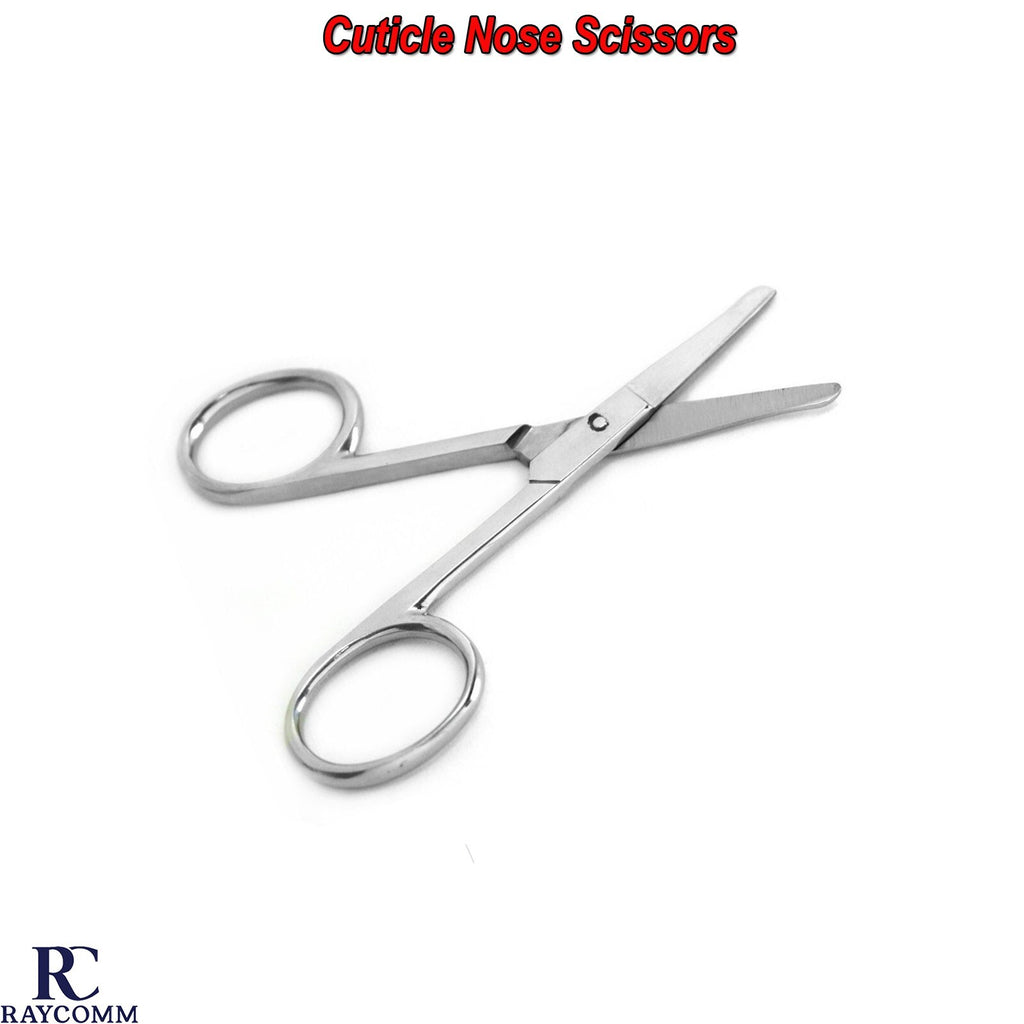 Nose & Eyebrow Shears - Small Rounded Tip Cuticle & Facial Scissors