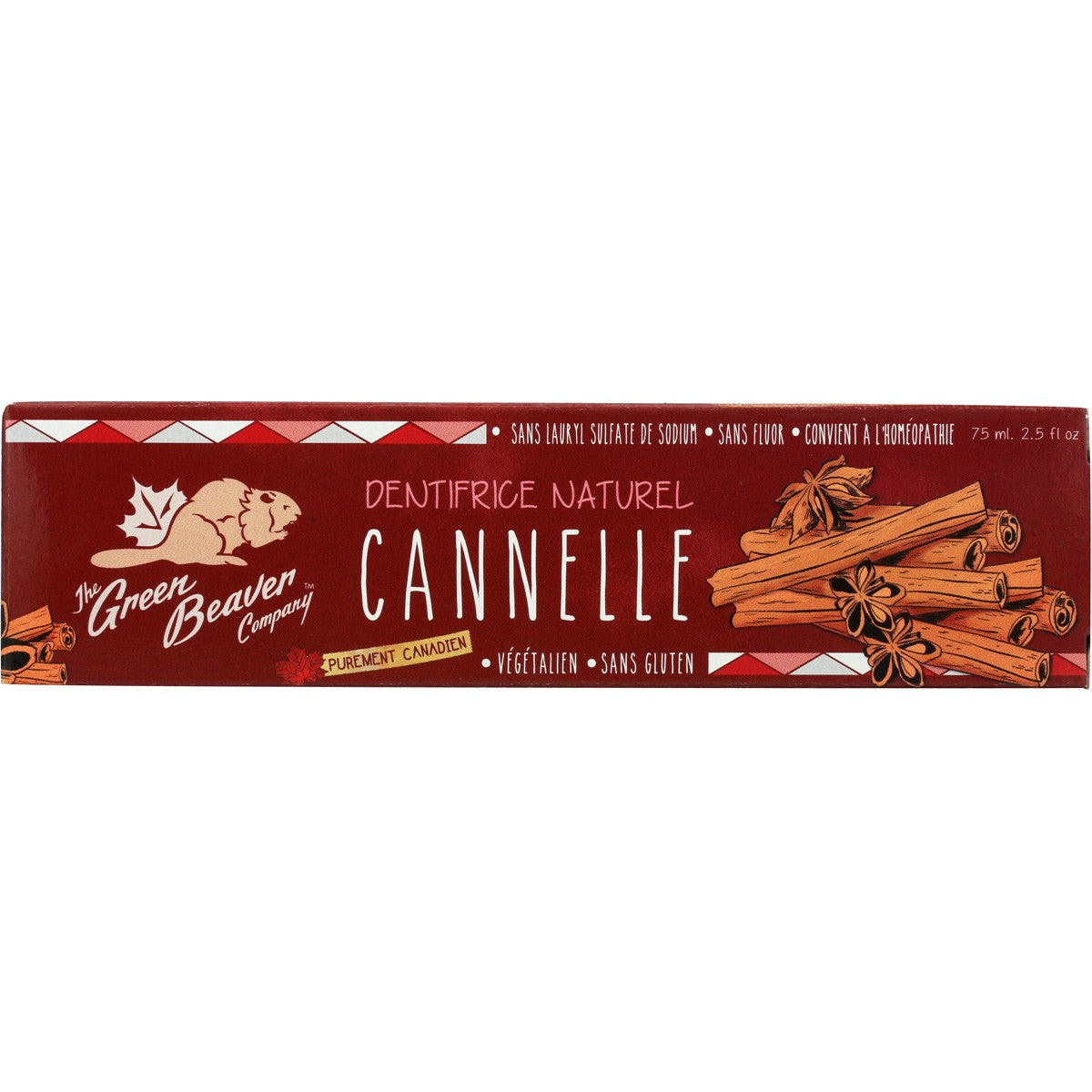 Natural Cinnamon Toothpaste - Whitens Teeth & Freshens Breath - 1 Pack