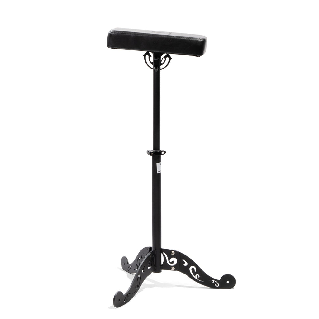 Adjustable Tattoo Arm Rest Stand – Black Tripod Hand Support for Studios