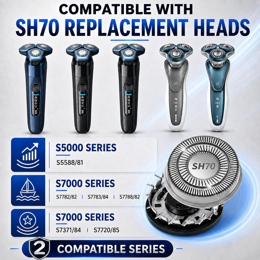 Replacement Shaver Heads for Philips Norelco Series 7000 & 5000 - 6 Pack