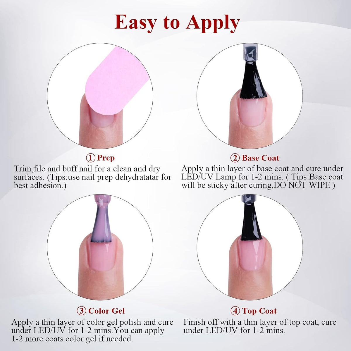 Coffee Brown Gel Nail Polish - Long Lasting 0.5 Fl Oz UV & LED Soak Off