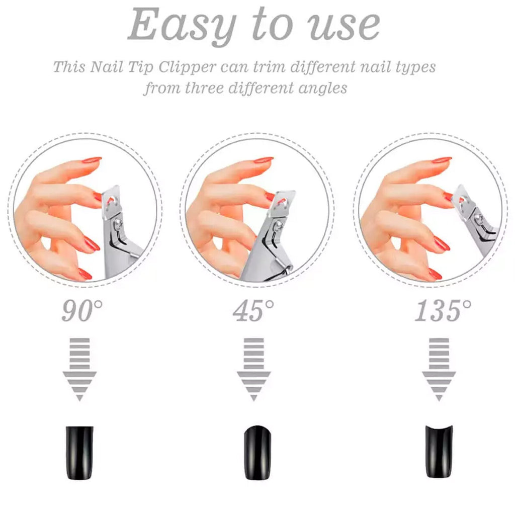 Manicure Nail Art Scissors & Tip Trimmer for Acrylic Gel False Nails