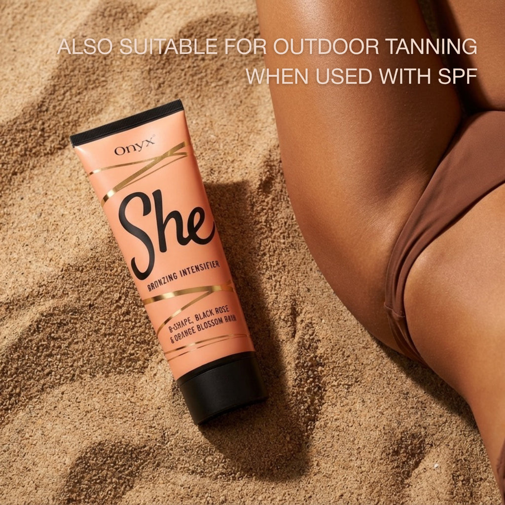 Onyx She Tanning Lotion Accelerator with Bronzer - 6.76 fl oz, Natural Dark Tan