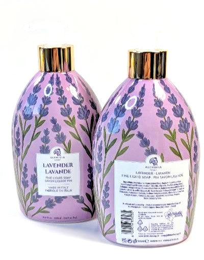 Lavender Hand Soap Wash 16.9 fl oz - Made in Italy, Lot of 2