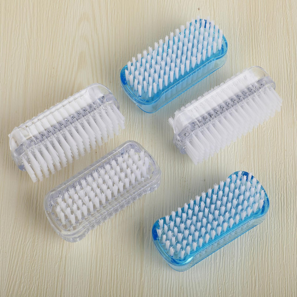 Dual-Sided Nail Brush Set for Hand and Foot Cleaning - 5 Pack