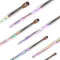 Professional Acrylic Nail Brush - Kolinsky Round & Crimped Handle for Nail Art & Sculpting