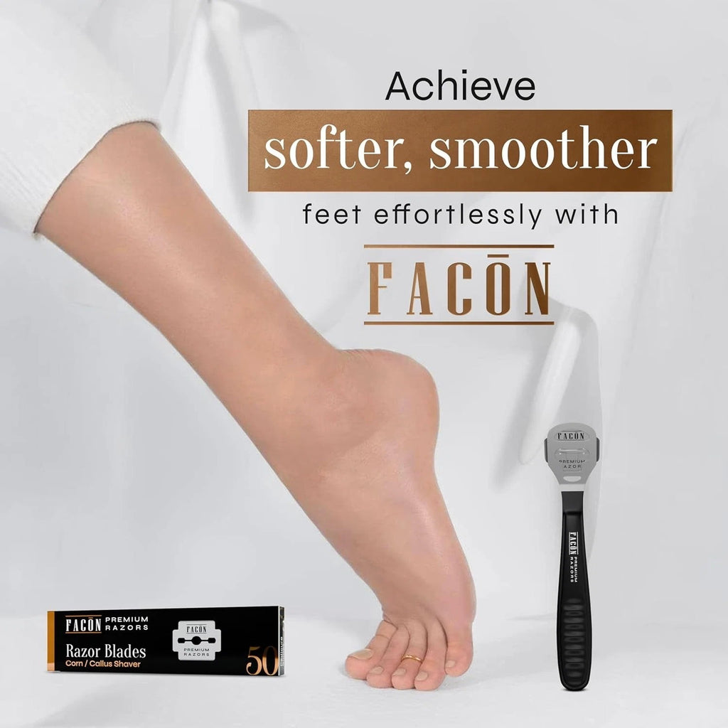 Professional Callus Remover Shaver with 50 Blades - Pedicure Foot Tool