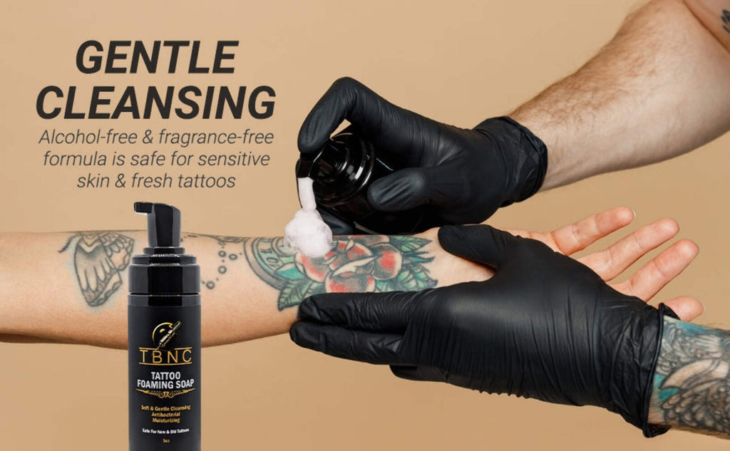 Tattoo Foaming Soap - Gentle, Antibacterial Tattoo Aftercare Cleanser