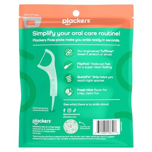 Dental Floss Picks Pack of 150 - Micro Line, Mint Flavor, Durable & Fold-Out Design