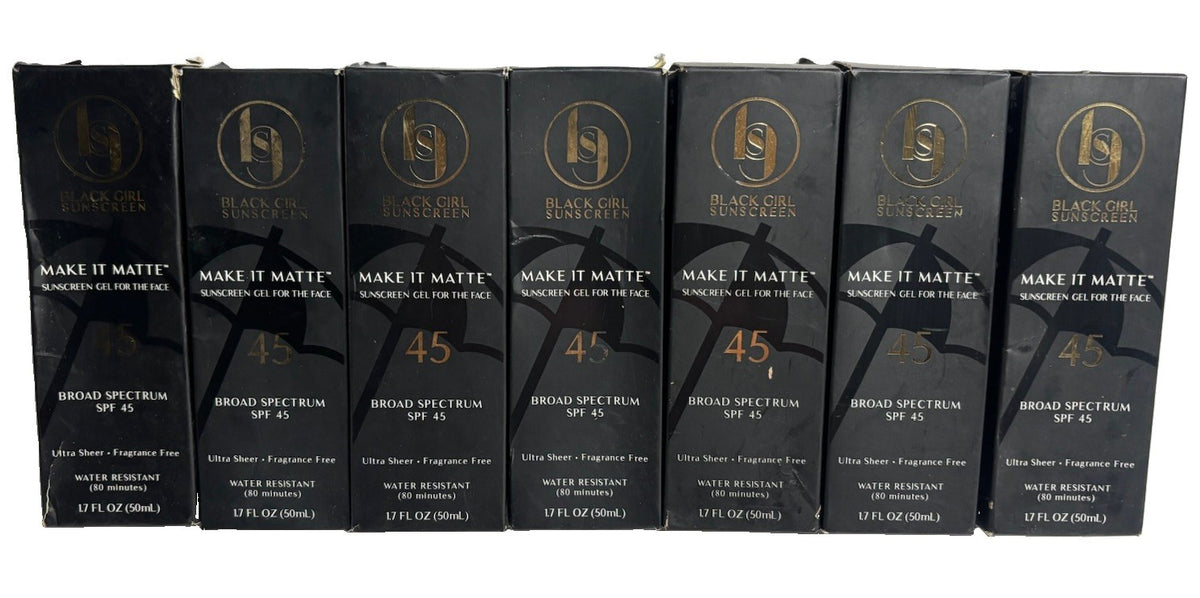 Black Girl Sunscreen Matte SPF 45 Sunscreen - 7 Pack, 1.7oz each
