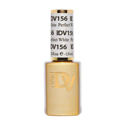 DND DIVA Gel Nail Polish - White UV/LED Color Gel #156, Long-Lasting
