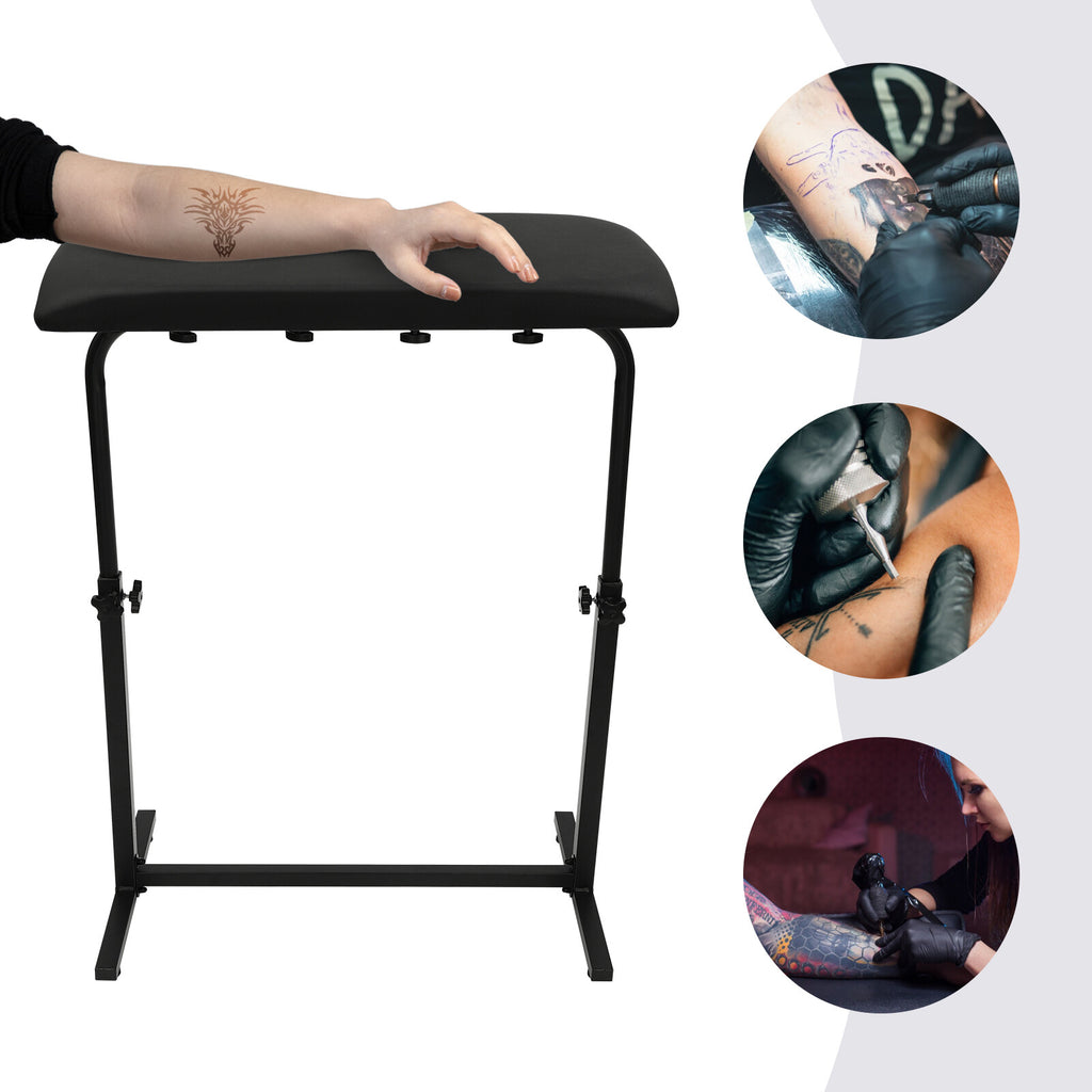Adjustable Arm Rest Bracket with 340° Rotatable Panel for Tattoo chairs