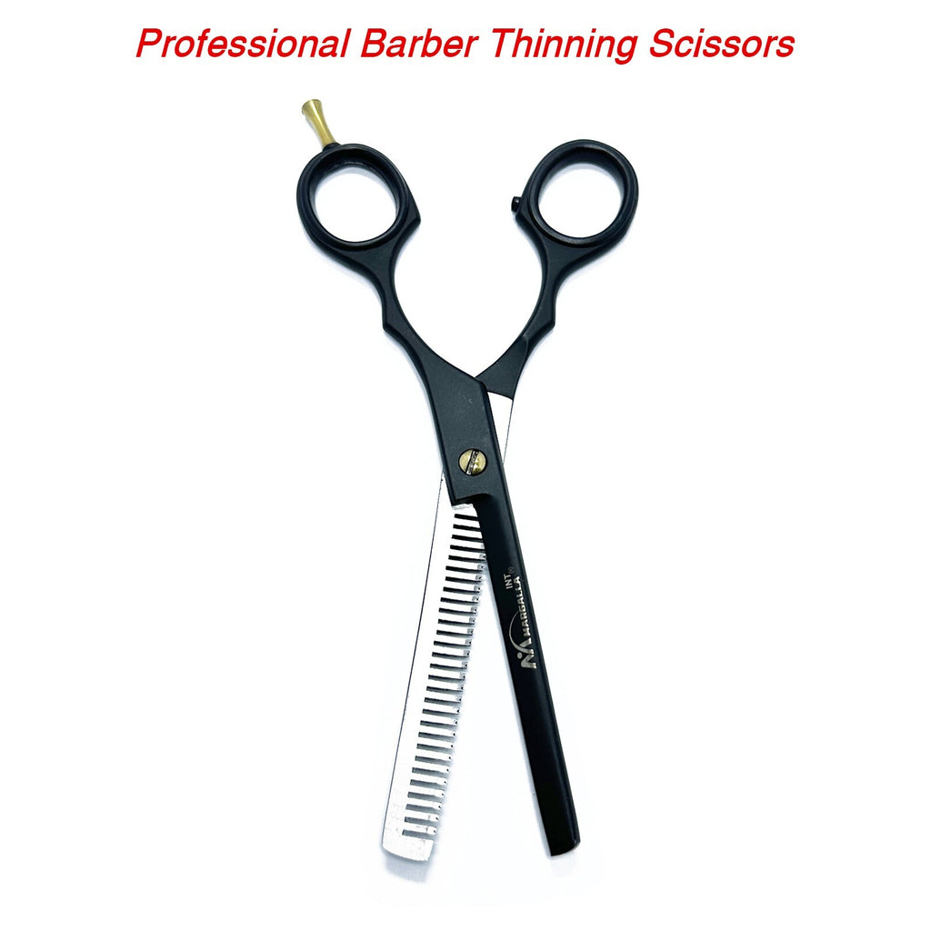 6.5 Inch Double Teeth Hair Thinning Scissors for Salon & Barber Use - German Steel