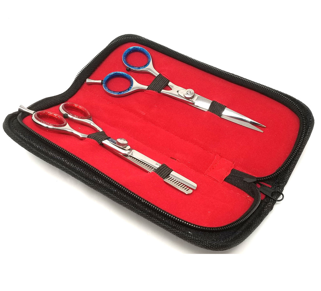 Professional Hair Cutting and Thinning Scissors Set of 2 - 6 Inch Razor Edge Shears