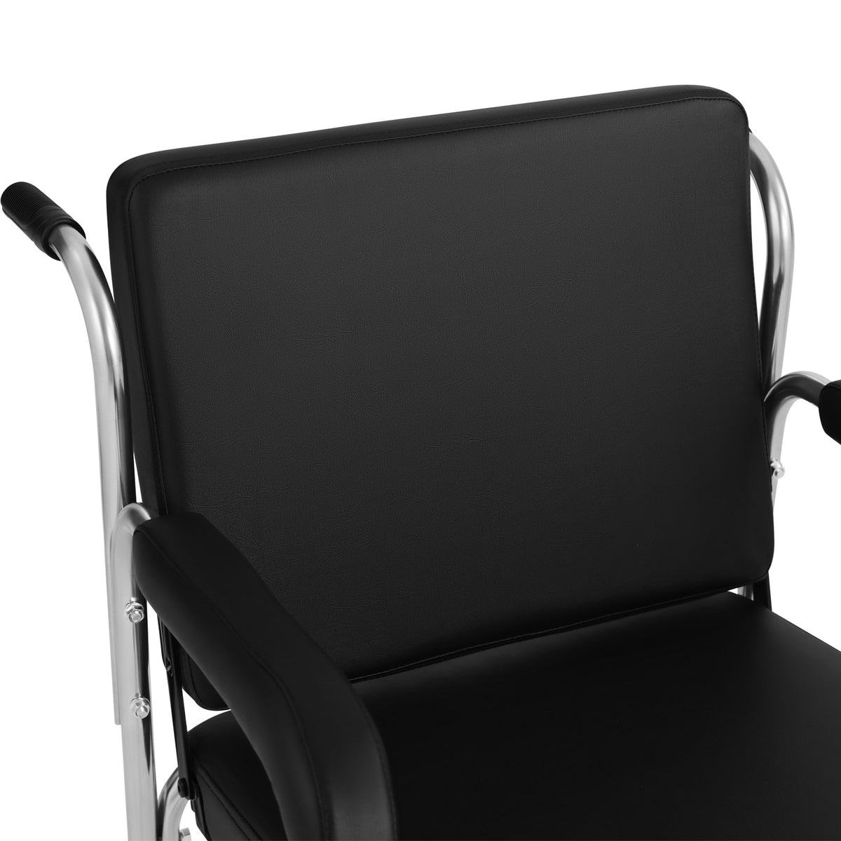 Portable Reclining Shampoo Chair with Wheels for Salon & Home Use - Black