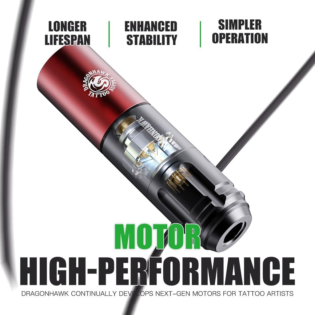 Wireless Beginner Tattoo Kit - Rotary Pro Machine, Cartridges & Accessories