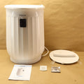 Luxury Towel Warmer Bucket with LED Timer and Fragrance Holder - 20L White