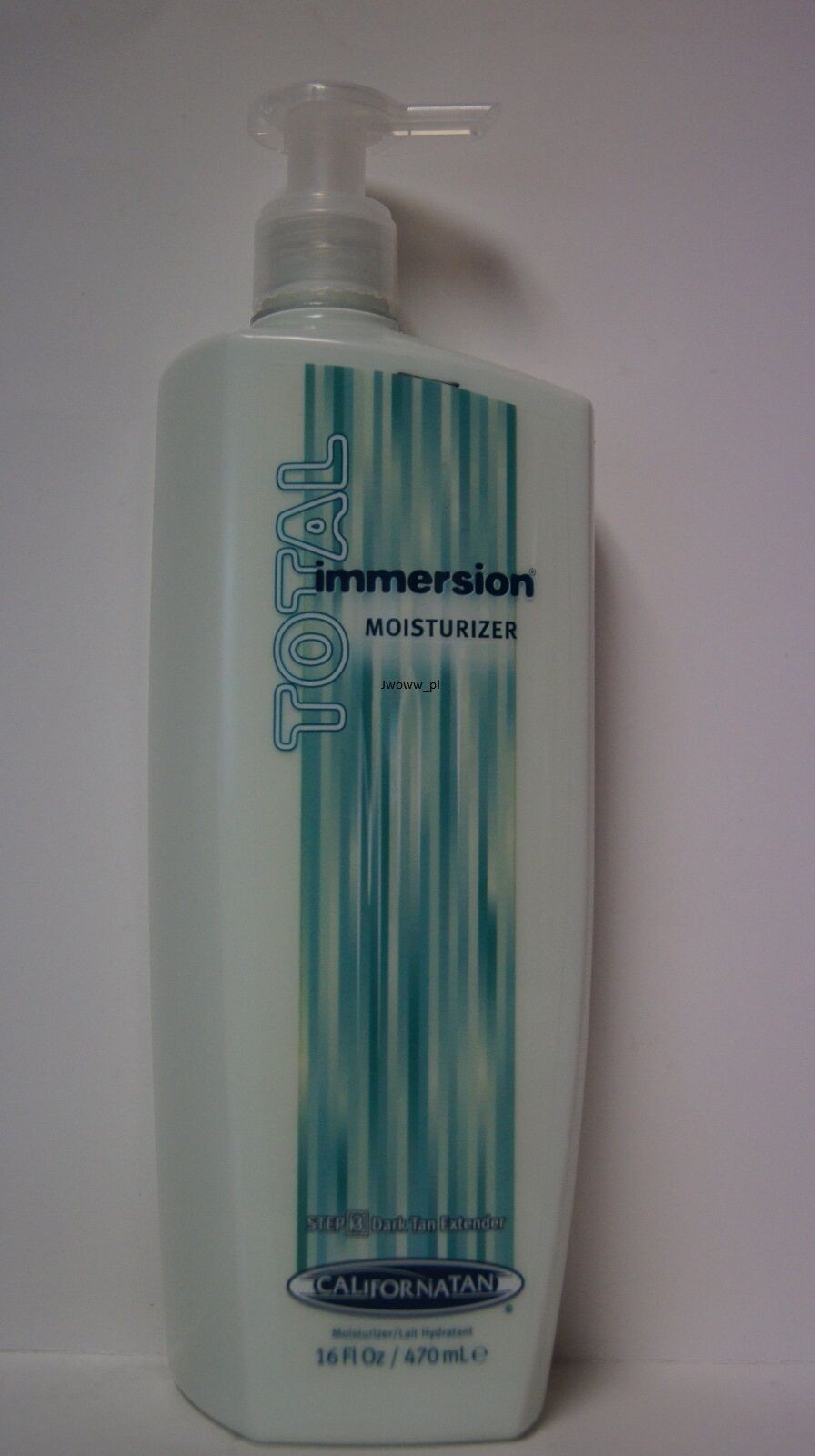 California Tan Total Immersion Moisturizer & Tan Extender 16 oz - Fast Absorbing, Water Lily Scent