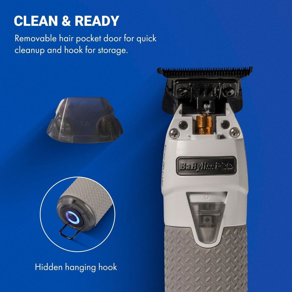 Professional Cordless Hair Trimmer with Interchangeable Battery and Precision Blade