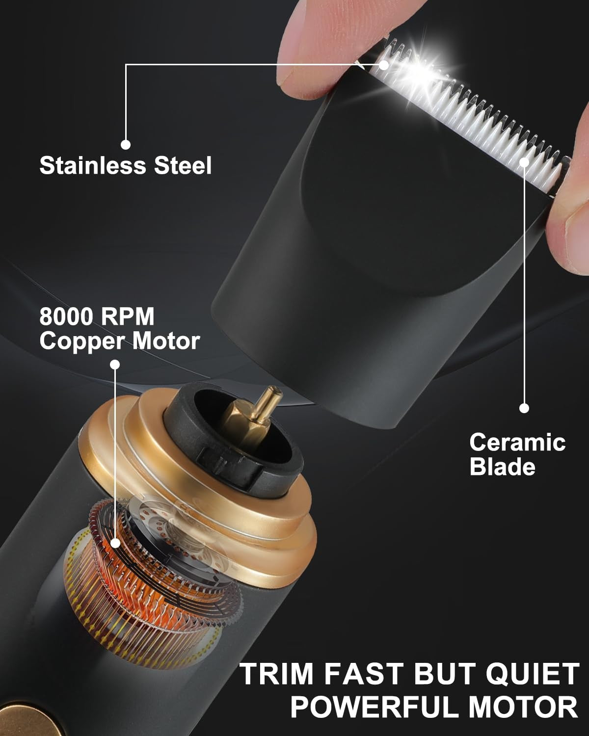 Men's 3-in-1 Waterproof Body Hair Trimmer – USB-C Rechargeable