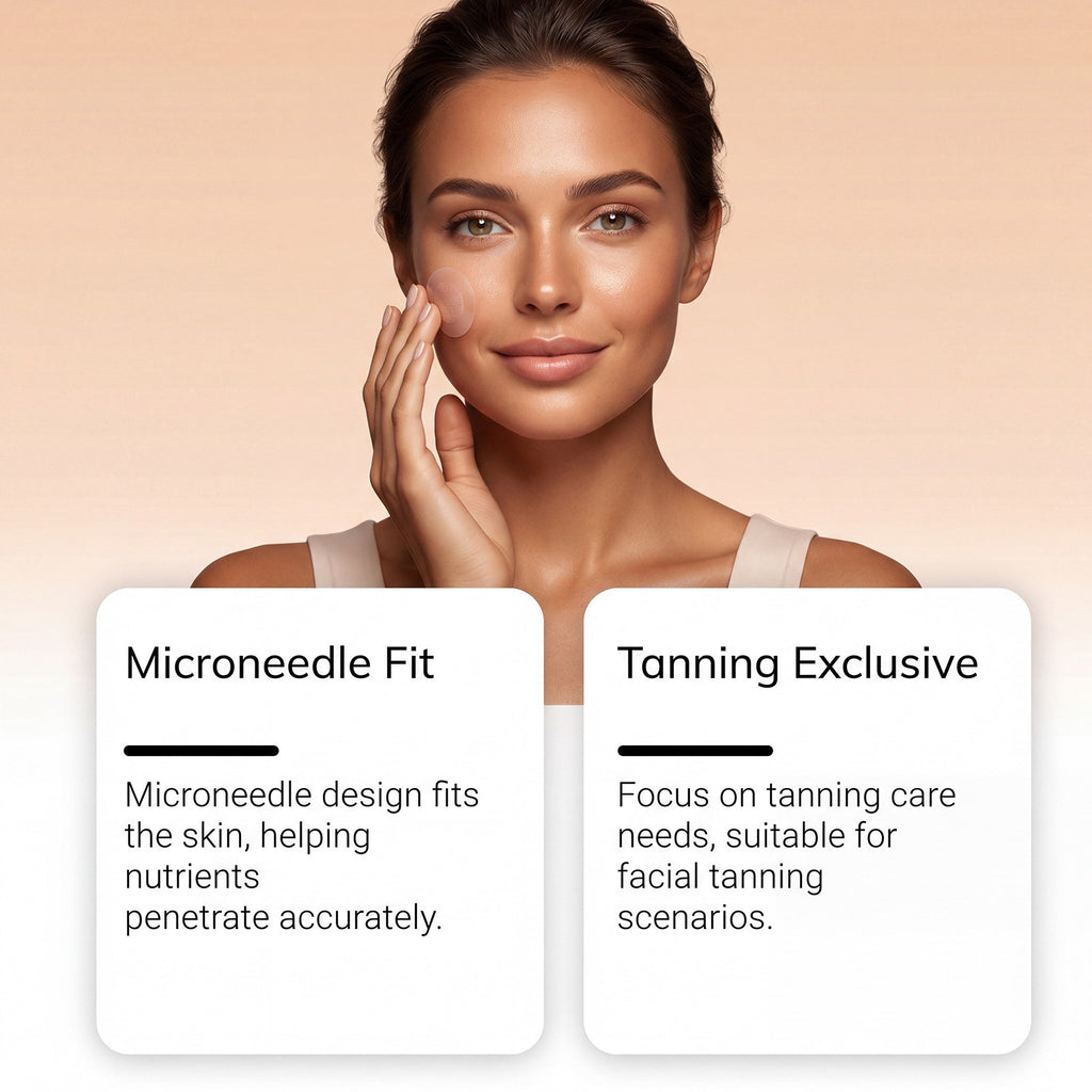 Self-Tanning Patches Natural Bronze Micro-Needle Tan Kit - 7 Tablets