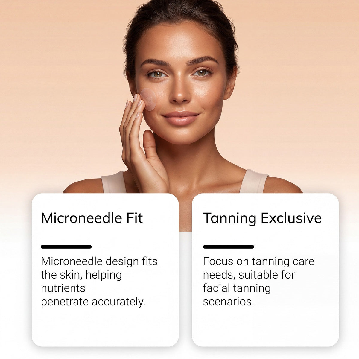 Self-Tanning Patches Natural Bronze Micro-Needle Tan Kit - 7 Tablets