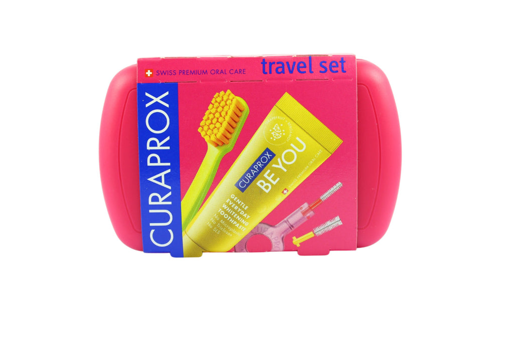 Travel Oral Care Set with Toothbrush, Toothpaste & Interdental Brushes