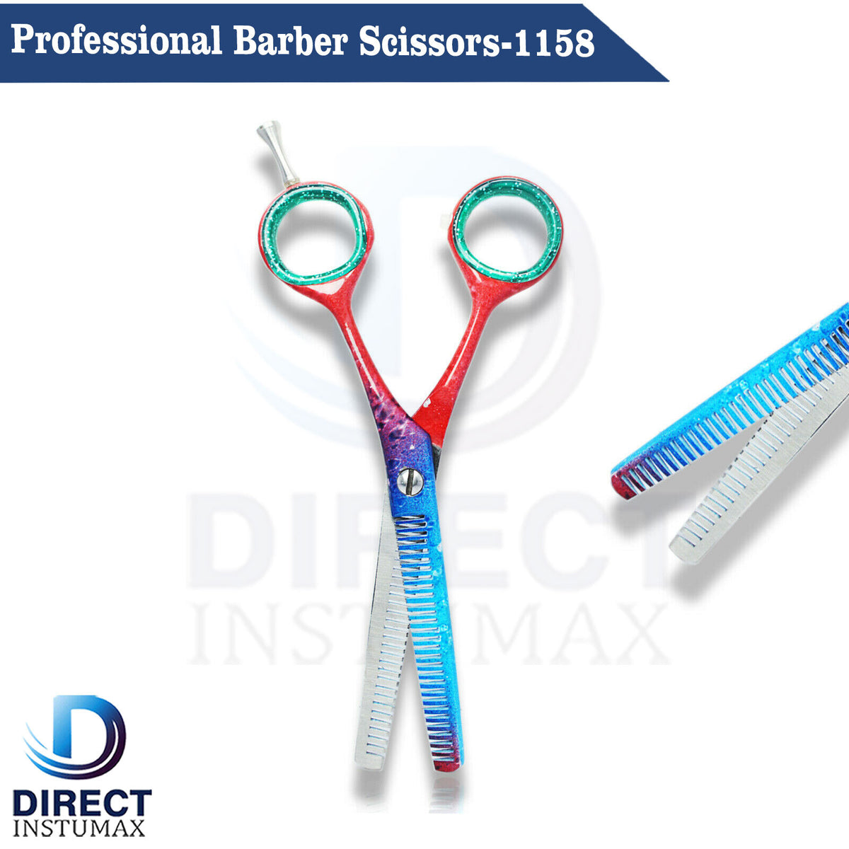 Professional Hair Cutting & Thinning Scissors Set - Salon Barber Tools 2Pcs