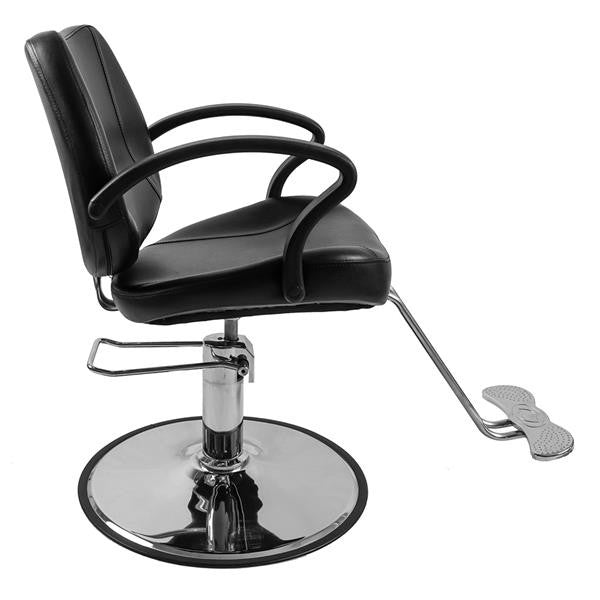Adjustable Hydraulic Barber Chair for Salon & Spa Black
