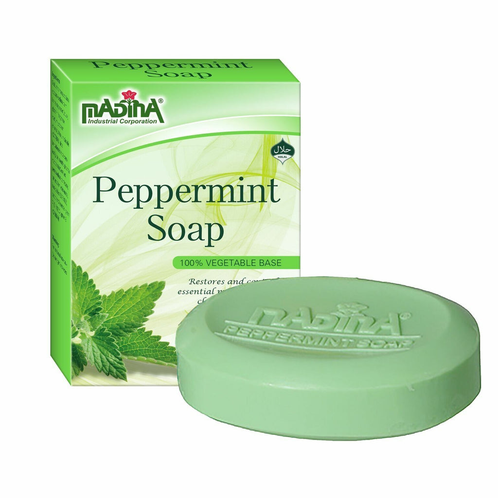 Madina Mango Peppermint Lemongrass Bar Soap Set - 6 Pack, 3.5oz Each